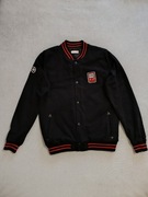 Czarna bluza na zatrzaski ze stójką rozmiar 164