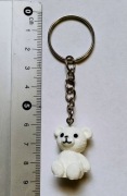 Brelok biały miś 