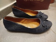 Baleriny damskie granatowe 