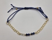 Bransoletka na sznurku z kamieni naturalnych, prezent,kryształ górski