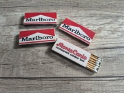 Zapałki z logo Marlboro i restauracji MonteCarlo