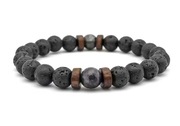 Bransoletka z kamienia wulkanicznego