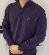 Gant, sweter z golfem bawełniany, stan BD, XL