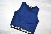 Calvin Klein Jeans S/M bluzka sweter kamizelka granatowa