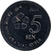 Malezja 5 sen 2016, KM#201
