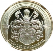 Srebrna moneta 10zł 1000 LAT WROCŁAW  0,42 oz uncji Ag 999. Czytaj opis