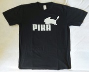 T-shirt PIKA pikachu puma L czarny koszulka prezent pokemon