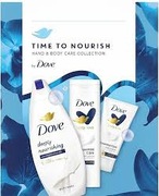 zestaw kosmertyków dove time  to nourish żel + mleczko + krem do rąk
