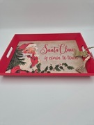 Świąteczna drewniana taca