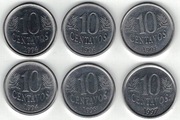 Brazylia 10 centavos 1994, 1996, 1997 22 mm na szt