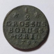 1/2 GROSZA PRUSY POŁUDNIOWE 1797