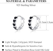 SLUYNZ Solidne kolczyki koła ze srebra próby 925