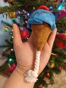 Nowa zabawka dla psa lód w rożku ze sznurkiem 