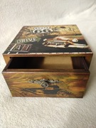 Pudełko szkatułka decoupage 