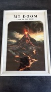 Plakat obraz w ramce Mount Doom Władca Pierścieni Hobbit Tolkien 