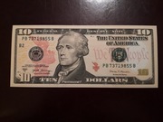 10 dolarów USA 2017 rok UNC