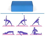 2 szt Yoga blokowana lateksowa antypoślizgowa
