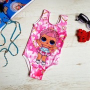 Jednoczęściowy strój kąpielowy LOL Surprise dla dziewczynki, rozmiar 92-98