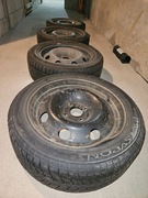 Zestaw 4 sztuk Felga Stalowa + Opony zima