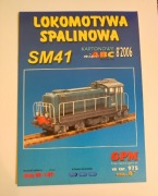Lokomotywa Spalinowa SM41 – Model Kartonowy GPM (Skala H0)