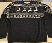 Świąteczny sweter męski XL