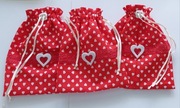 Woreczki bawełniane handmade kpl 3 sztuki