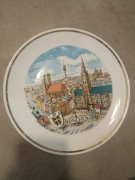 Dekoracyjny talerz Bavaria Burgwindheim handmade vintage