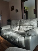 sprzedam kanapę skórzaną + fotel