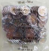 5 złotych 2021 - Mennica Polska - Woreczek menniczy 100 sztuk