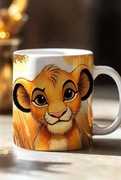 Krol Lew Simba Lorcana prezent dla dziecka kubek Ceramiczny 