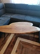 Zestaw dwóch oryginalnych dębowych stolików kawowych