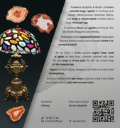 Lampy z agatow autorskie