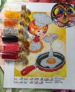 Zestaw do haftu koralikowego.a5