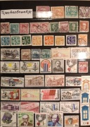 Zbiór znaczków Czechosłowacja. Walory mieszane w klaserze 16 str.