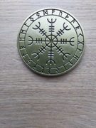 Islandia token/żeton stan -I; runy Wikingów