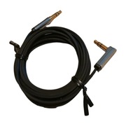 Kabel płaski audio Ugreen AUX  2m, czarny ze srebrnymi wtyczkami