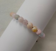 *Dje* Bransoletka na rękę - chalcedon pastelowy, sznurek