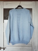 Błękitny sweterek - M