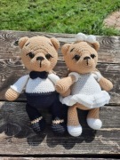 Misie ślubne pluszowe prezent ślub wesele handmade mąż żona