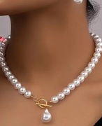 Naszyjnik z pereł plus kolczyki 