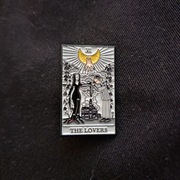 pin przypinka broszka - KOCHANKOWIE - stylizowane na kartę Tarrota