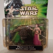 Star Wars-POTF- Leia + Barge Cannon
