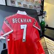 Koszulka Manchester United Beckham Autograf Certyfikat Na prezent