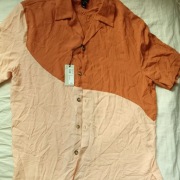 Bluzka beżowa, viskoza rozmiar M -L, River Island