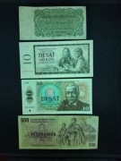 Czechy zestaw banknotów