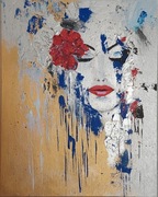 "Chwila wytchnienia" obraz ręcznie malowany 40x50 cm