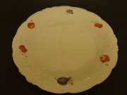 Wawel, duży talerz 26 cm, patera na ciasto, porcelana PRL, vintage