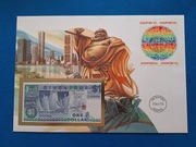 Koperta numizmatyczna z banknotem Singapur