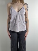 Delikatny top na ramiączkach, kwiatowy print rozm. M New Look