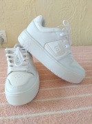 Białe Sneakersy DC Shoes Buty Sportowe MANTECA 4 PLATFORM Na Platformie 